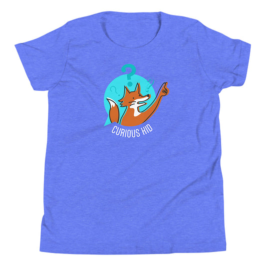 Youth Gender-Neutral T-Shirt - Curious Kid Fox