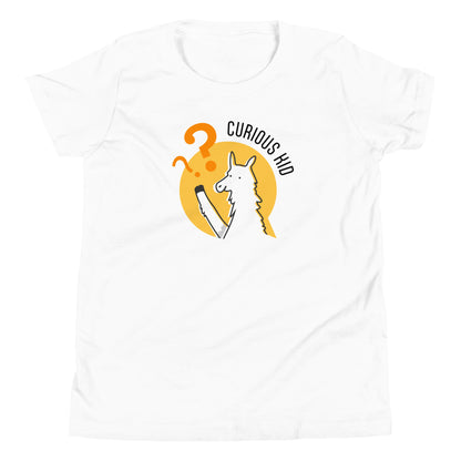 Youth T-Shirt - Curious Kid Llama